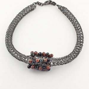 Gunmetal with drop cluster